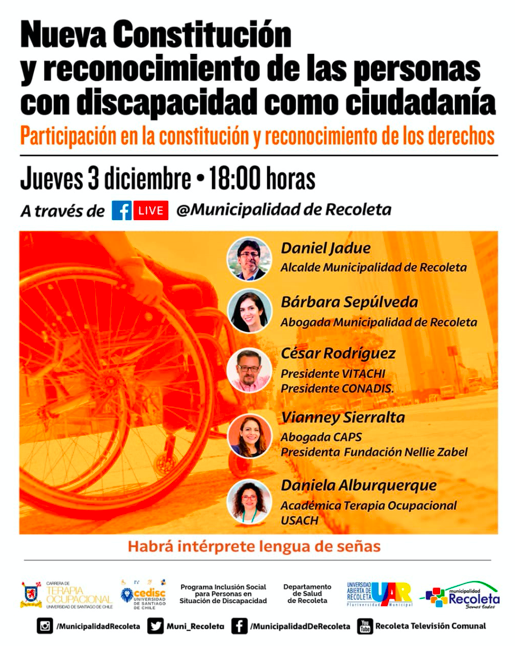 imagen de Afiche con los y las expositoras
