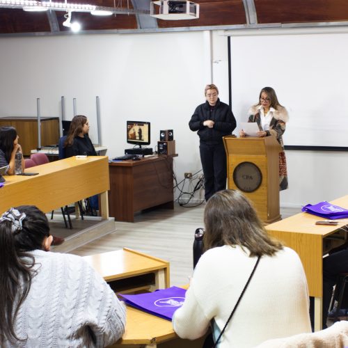 Discurso de la Mg. Angelica Angélica Larraín Huerta Vicerrectora de  Calidad de Vida, Género, Equidad y Diversidad